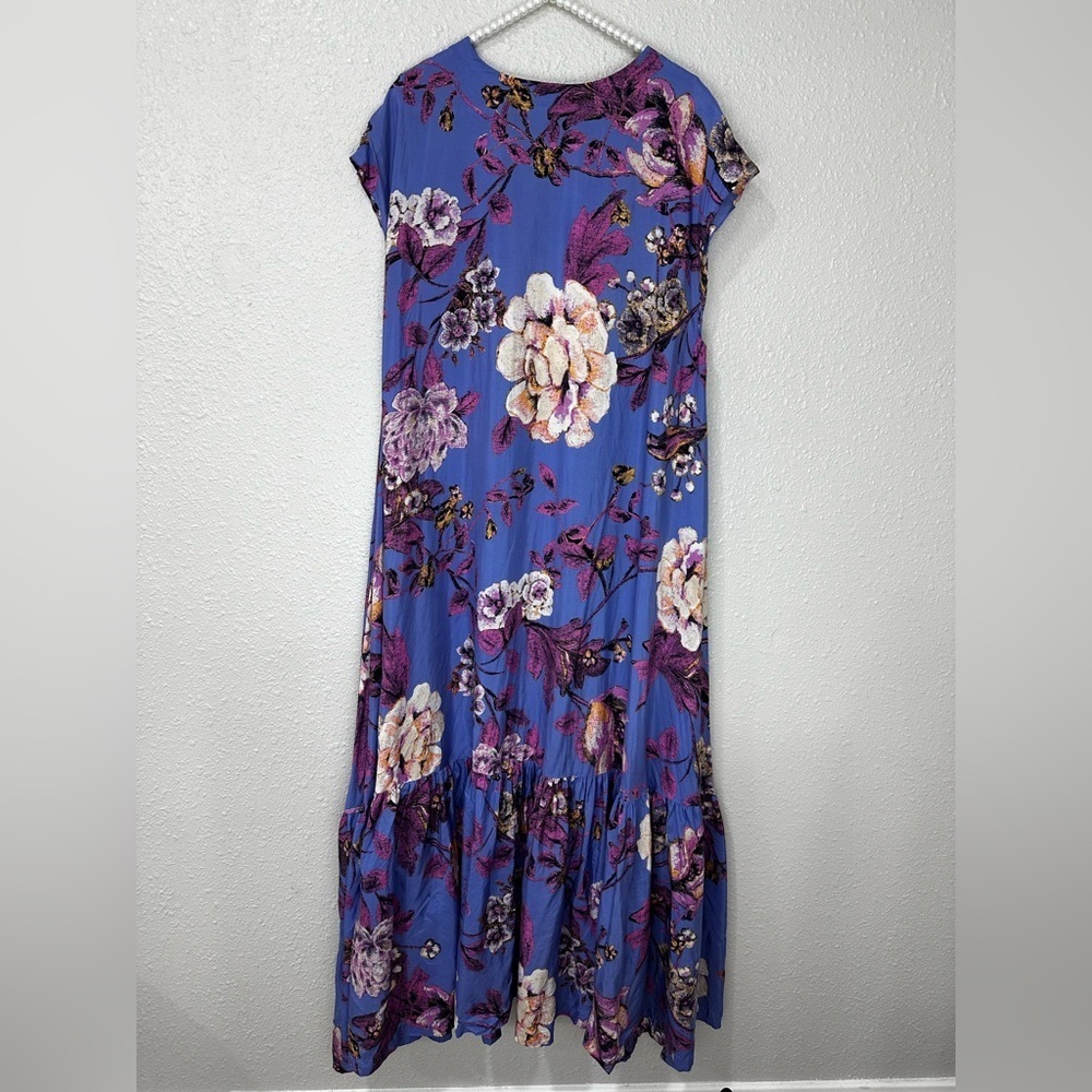 $298 FREE PEOPLE BLOSSOM SILK MAXI DRESS SIZE XS S M L - Picture 3 of 11
